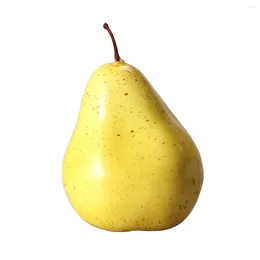 Party Decoration Fruit Po Props Education Display Creative Gift Plastic Artificial Home Wedding Showcase Decorations (Pear)