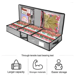 Aufbewahrungsbeutel Geschenkverpackungsschachtel langlebige Weihnachtstasche mit flexiblen Partitionen Kapazitätstaschen für PE