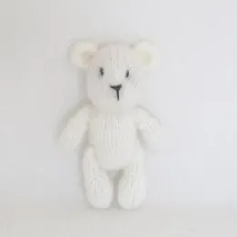 إكسسوارات يدوي ميني تيدي دب كروشيه دب الطفل ألعاب الدعامة المحشوة دب لعبة حديثي الولادة Teddy Toy Props