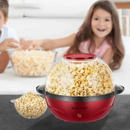 Twórcy SK905 Electric Electric Producent popcorn 850 W Strong Power 220V240V Fullautomatyczne popcorn Maszyna przenośna G.