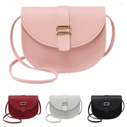 أكياس الكتف Bolsos Mujer de Marca Famosa 2024 Fashion Women Mini Solid Color Concular Bag Crossbody Pouch