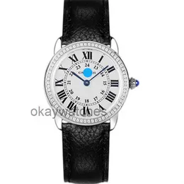Dials arbeiten automatische Uhren Carter Heck Diamond Inlay Ronde Serie 29mm Quarz Womens Uhr WSRN0019