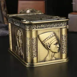 Schmuckbeutel 1PC Retro Style Treasure Chest Creative Metal Mini Box