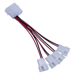 2024 4 pinos a 3 pinos PC PC Computador CPU Conector de ventilador de resfriamento Reduza o fio da linha de desaceleração do cabo de extensão do resistor Fio de cordão para PCFor CPU Reduza o resistor