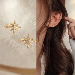 Orecchini vintage adorabili orecchini a clip per donne color oro senza perforare semplice cartilagine finta cartilagine auricolare clip d'oreille