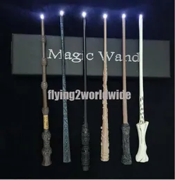 Metal Core Magic Led Wand Magic Props с подарочной коробкой высокого класса Cosplay Toys Kids Wands Light Stick Toy Kids Рождественский рождественский день рождения подарки для 8023258