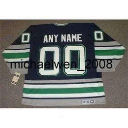 Kob Weng Men Women Youth Youth anni '90 CCM Vintage Torn Back Hockey Jersey All Cucite qualsiasi nome qualsiasi numero di portiere Cut