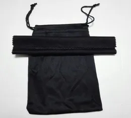 Sunglasse Black Cleaning Pouch Pouch Soft Eyeglasses Classes Cases Case and Man Grasses Pags Cloth 20pcslot 2034295