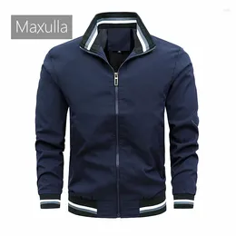 Herrenjacken Maxulla Frühling Herbst Casual Jacket Outdoor Windproof Mode Slim Fit Sportswear Clothing