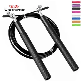 Jump Ropes Worthwhile CrossFit Jump Rope Professional Speed ​​Bearing Skiing Fitness Training Equipment MMA Boxing Home Operting Y240423