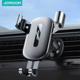 Cell Phone Mounts Holders Joyroom Air Vent Car Phone Holder Mount Upgraded Universal Automobile Vehicle Phone Cradle Vent Clip Hands-Free Phone Mount Y240423