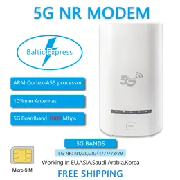 Routery OptFocus 5G SIM WiFi Router 5G 1,6 Gb / s modem WiFi karta SIM 5G ROUTER WIFI z powtórzeniem szczeliny karty SIM