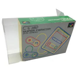 Kolekcja pojemników na wyświetlacz dla SFC/Nintendo Super Famicom Game Prezentowanie Przezroczyste skrzynki TEP Shell Clear Collect Case