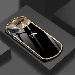 يغطي مصممو iPhone العلامات التجارية الفاخرة الكلاسيكية المرآة الزجاجية المتشددة phonecase لـ 14 14plus 14pro 14promax 13 12 11 Pro Max