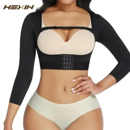 FAJAS COLOMBIANAS ARM SHAPE 포스트 수술 팔 압축 슬리브 리포 의류 자세 교정관 Shapewear Tops 여성 코르셋 240409