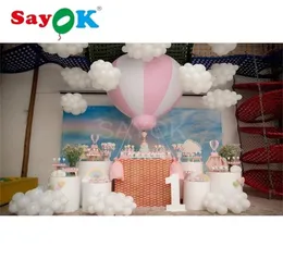 1 5m 5ft H PVC Half Air Balloon Uppblåsbara hängande ballonger för baby shower Party Kids Birthday Event Show Exhibition T2006249430561