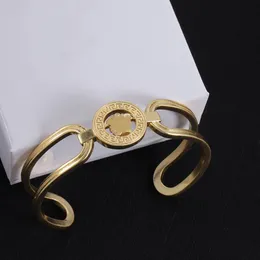 Открытые письма браслеты моды Gold Bangle Designer Lover Bracelet Письмо для женских модных ювелирных украшений
