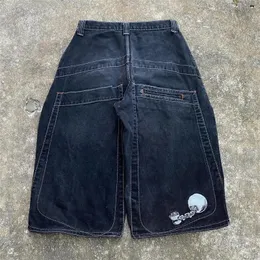 Jnco Y2K hip hop grafik baskı şortları Bolgy denim spor salonu şortu erkek kadınlar yaz harajuku gotik erkek basketbol şortları 240423