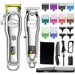 Clippers Professional Combo Kit kraftfull elektrisk tvättbar hårklippare Grooming Hair Trimmer Cord Cordless Justerbar frisyrmaskin