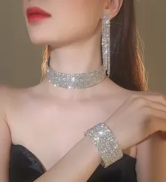Collane frittellano in argento in argento collare cristallo girocollo collana da donna da donna da donna diamante diamanta girocollo girocollo regali di gioielli