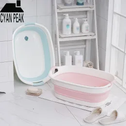 Vasca da bagno vasca da bagno per bambini portatile non slip a vasca pieghevole vano neonato pieghevole per compagnia da bagno pieghe