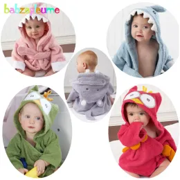 Abes Babzapleume Spring Fall Baby Boys Girls Nightgown Cartoon Night Gooding Animal Exciumi con cappuccio da cambio da cambio da un bambino abito da bambino BC1075 BC1075