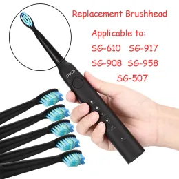 Heads 5pcs/Set Seago Toothbrush Head for Seago SG610 SG908 SG917 910 507 515 949 958 Toothbrush Electric Replacement Tooth Brush Head