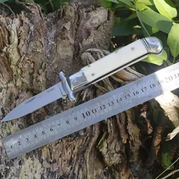 Новый открытый портативный складной складной нож для бычья ручка с острым кемпингом анти-высота выживание военных многофункциональных ножей