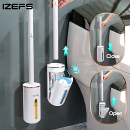 Tutucular Izefs duvarlı tek kullanımlık tuvalet fırçası ev aromaterapi tuvalet temizleyici banyo temizlik Toos wc banyo aksesuarları seti