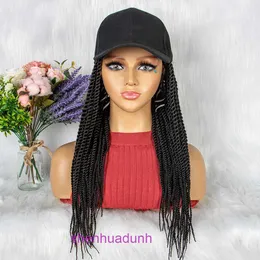 Factory Outlet Fashion wig hair online shop Hot Selling Red Womens Long Hair Hooded Thin Strand Braid Headwear LACE Braids Wig