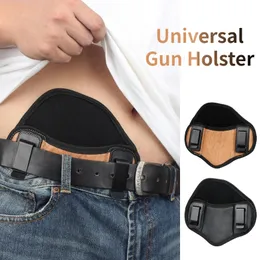 Taktische Jagdholster PU Leder versteckte Schussbeutel Universal Belt Typ Pistolenpistole Holster