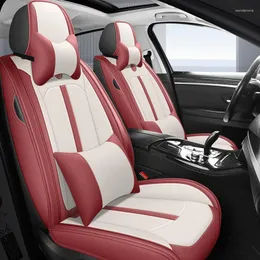 Car Seat Covers Universal Full Set Cover For W211 W204 W205 Aiways U5 CX5 CX30 6 Breathable Leather Auto Accessories