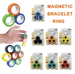 Anti-Stress Magnetic Magic Rings Magic Show Tool Unzip Toys For Magician Trick Props Magic Trick Toys Ring Gift5958400