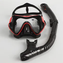 JSJM Professional Snorkel Diving Mask Snorkels Goggles Glasögon Dykningsglasögon Simning Tube Set Snorkel Mask Vuxen unisex 240409