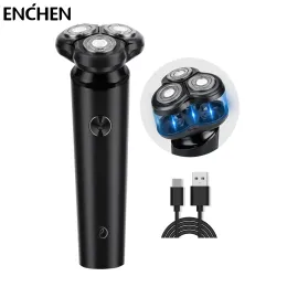 Shavers Enchen Blackstone 7 Raffitto elettrico per uomini Magnetic Razor Testa a cordone USB USB Recaruazione della barba