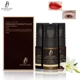 Inks Biomaser Professional Permanent Make -up Pigment Tattoo Ink Microblading Pigment Dauerlong Augenbrauen/Eyeliner/Lippenpigmento