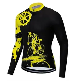 Sun Protection MTB Kleidung Design Cycling Jersey Langarm -Fahrradtradhemden Tops für Männer Outdoor -Fahrrad Sportbekleidung 240410