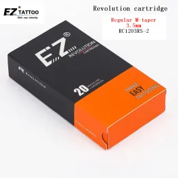 Nålar RC1203RS2 EZ Tattoo Needles Revolution Cartridge Round Shader#12 0,35 mm Steriliserad för systemmaskiner och grepp 20 st /parti