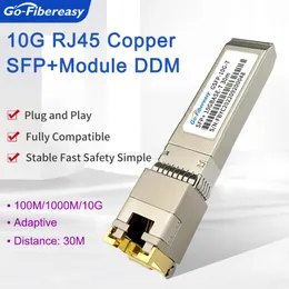 10 GB moduł transceiverów SFP+ do RJ45 Kompatybilny z przełącznikiem światłowodowym ARUBA/HP 10GBASE-TX RJ45 MODY 30M lub 80M SFP Moduł optyczny