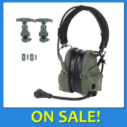 Tillbehör Gen 6 Kommunikation Headset Tactical Head monterat över öron hörlurar silikon öronmuffar (ingen pickup) med kabel