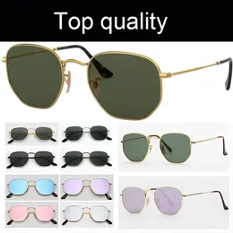 Óculos de sol de luxo clássicos de alta qualidade, homens de luxo de luxo masculino glass de verdade para fêmea masculina com caixa de couro gafas de sol