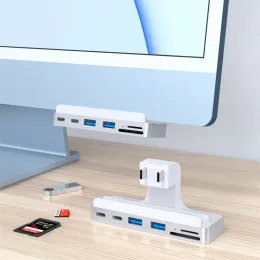 İstasyonlar Colorii USB C Clamm Hub Typec, USB C USB ile IMAC için IMAC USB 3.0 Mikro/SD Kart Okuyucu 4K HD Docking İstasyonu IMAC Aksesuarları