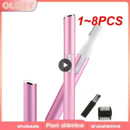 トリマー1〜8pcsミニエレクトリックノーズヘアトリマーポータブルクリッパー充電式眉毛耳髪シェーバー