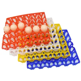 Accessories 4 Pcs 30 Eggs Commercial Egg Transport Egg Tray Turnover Crate Plastic Eggs Containers For Layers Farm Animals Equipment Recycle