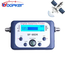 Finder Woopker SAT Finder Satlink Tester Meter Meter TV Ricevitore del segnale TV con bussola e display digitale FTA DVB S2