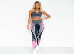 Set da 2 pezzi senza soluzione di continuità di abbigliamento da palestra Yoga Set da yoga Fitness Suit Yoga Suit Women Leggings Top Allenamento Sport Bra Set4647860