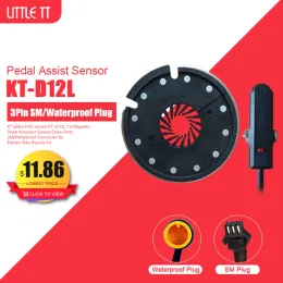 Acessórios Kt Ebike pas Sensor KTD12L 12 ímãs Pedal Assistant Sensor Ebike Peças SM/Conector à prova d'água para kit de bicicleta de bicicleta elétrica