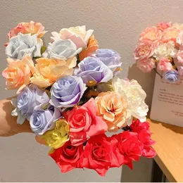 Clip per capelli Fashion Bride Women Flower Crowns Bands Wedding Florals Headband Garlands Princess Whith Girls Accessorio