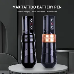 Tattoo Machine Pen Professional Wireless Motore coressante da 10000 giri / min con batteria al litio per trucco permanente Tattoo Artista PMU Pen 240409