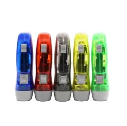 Eco Friendly Hand Crank LED Ficklight Portable 3 LEDS Dynamo Powered Torch för camping Hållbar ZZ